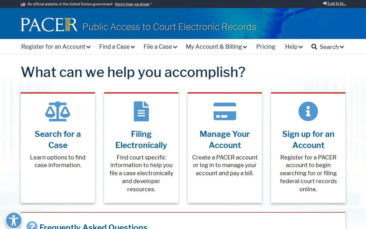 Douglas County federal criminal court case search through PACER